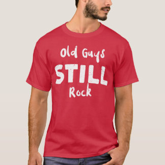 T-shirt Les Vieux Mecs Font Toujours Rock à la Guitare