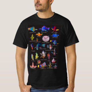 T-shirt Les visages de poissons tropicaux