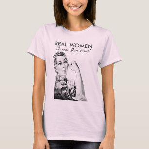 T-shirt Les vraies femmes choisissent Ron Paul