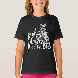 T-shirt Les vraies filles font du vélo en direct un cadea