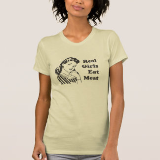T-shirt Les vraies filles mangent de la viande