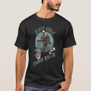 T-shirt Les Vrais Gars Conduisent Des Scooters Pour Les Ho