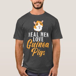 T-shirt Les vrais hommes adorent les cochons de Guinée mig
