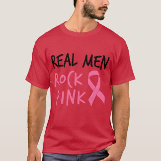 T-shirt Les vrais hommes aiment le rose pour combattre le