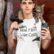 T-shirt Les vrais hommes aiment les chats (Créateur téléchargé)