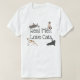 T-shirt Les vrais hommes aiment les chats (Design devant)