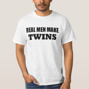 T-SHIRT LES VRAIS HOMMES FONT À DES JUMEAUX LE PAPA DE