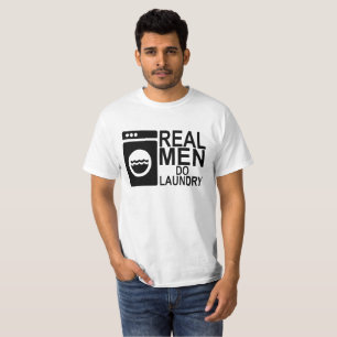 T-SHIRT LES VRAIS HOMMES FONT LA BLANCHISSERIE.