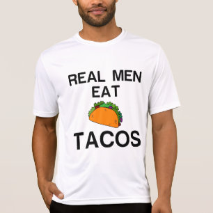 T-SHIRT LES VRAIS HOMMES MANGENT DES TACOS