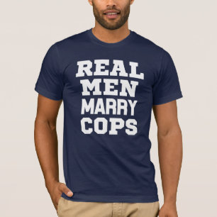 T-shirt Les vrais hommes marient la chemise drôle de mari