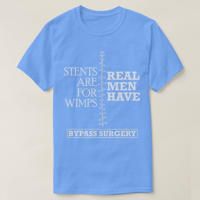 T-shirt Les vrais hommes ont contourné la chirurgie du coe (Design devant)
