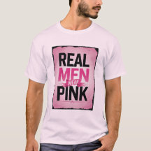 T-Shirt "Les vrais hommes portent du rose" – Sensi