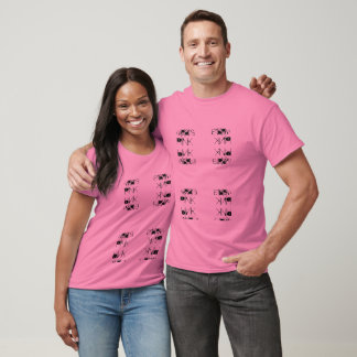 T-shirt Les vrais hommes portent le rose