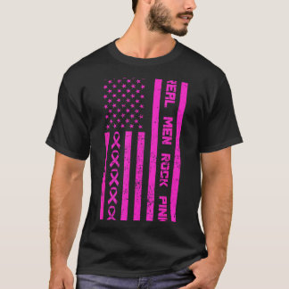 T-shirt Les vrais hommes rock nk Ruban de sensibilisation 