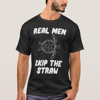 T-shirt Les Vrais Hommes Sauvent La Paille Sauvez Les Tort
