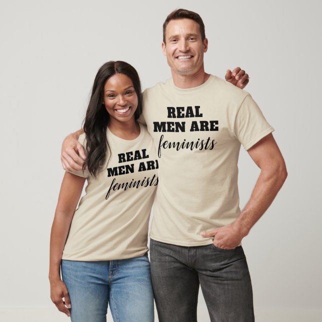 T-shirt Les vrais hommes sont féministes (Unisexe)