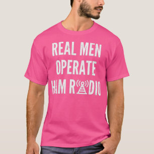 T-shirt Les vrais hommes utilisent Ham Radio Vintage Retro
