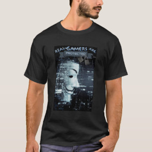T-shirt Les vrais joueurs sont protégés