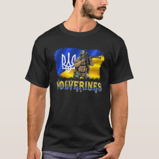 T-shirt Les Wolverines soutiennent l'Ukraine