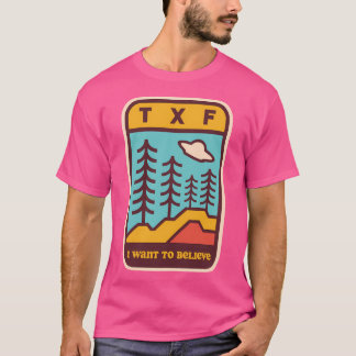 T-shirt Les X-Files Je Veux Croire Logo