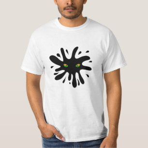 T-shirt Les yeux de chat regardent une Black Blob
