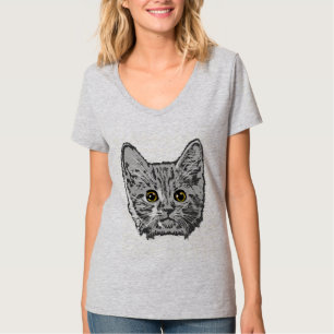 T-shirt Les yeux de Kitty en jaune