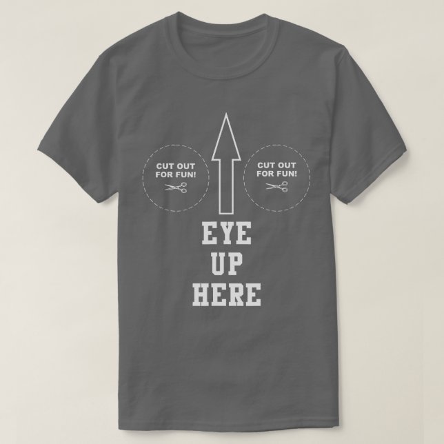 T-shirt Les yeux là-haut (Design devant)