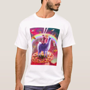 T-shirt Les Yeux Laser Le Chat De L'Espace Extra-Atmosphé