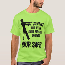 T-shirt Les zombies n'attaquent que les gens avec une bonn