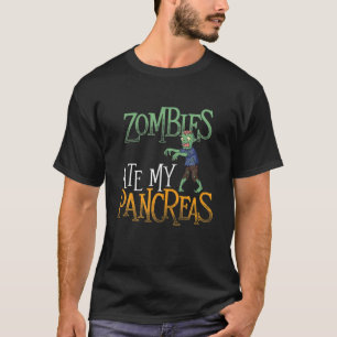 T-shirt Les zombies ont mangé mes pancréas - T1D Diabète D