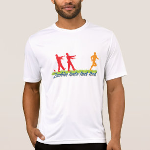 T-shirt Les zombis détestent les aliments de préparation