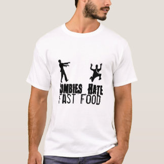 T-shirt Les zombis détestent les aliments de préparation