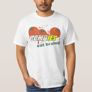 T-shirt Les zombis mangent des cerveaux !