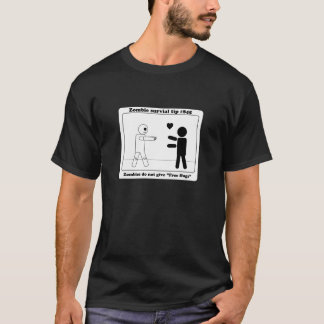 T-shirt Les zombis ne donnent pas les étreintes libres