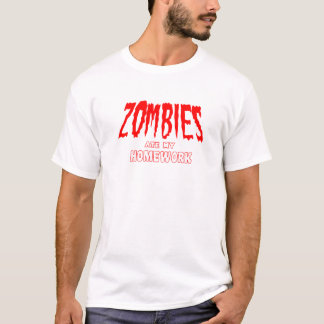 T-shirt Les zombis ont mangé mon travail
