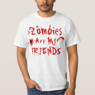 T-shirt Les zombis sont ma chemise d'amis