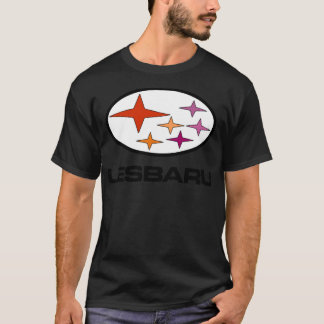 T-shirt Lesbaru - Sticker du logo de voiture lesbienne