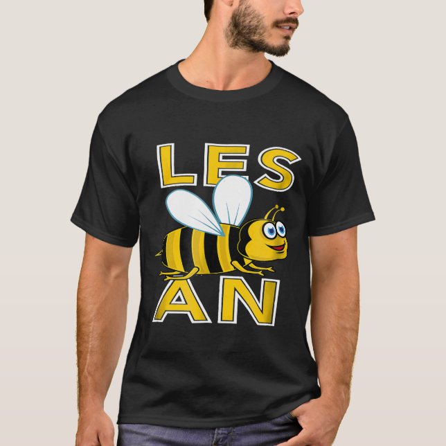 T-shirt Lesbian Bee Les Bee An Lgbt Gif (Devant)