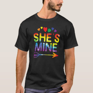 T-shirt Lesbian Couple She's Mine Matching Lgbt Pride