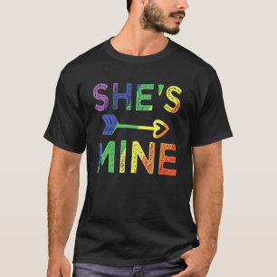T-shirt Lesbian Couple She's Mine Matching Lgbt Pride 1