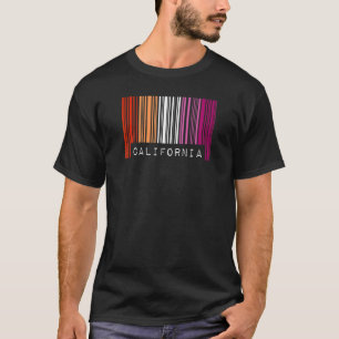 T-shirt Lesbian Gay Barcode Pride California Queer Aesthet