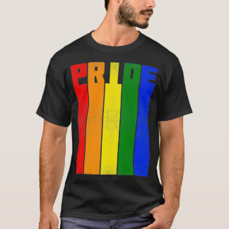 T-shirt Lesbian Gay LGBTQ Prith Mois Rainbow Flag Premium