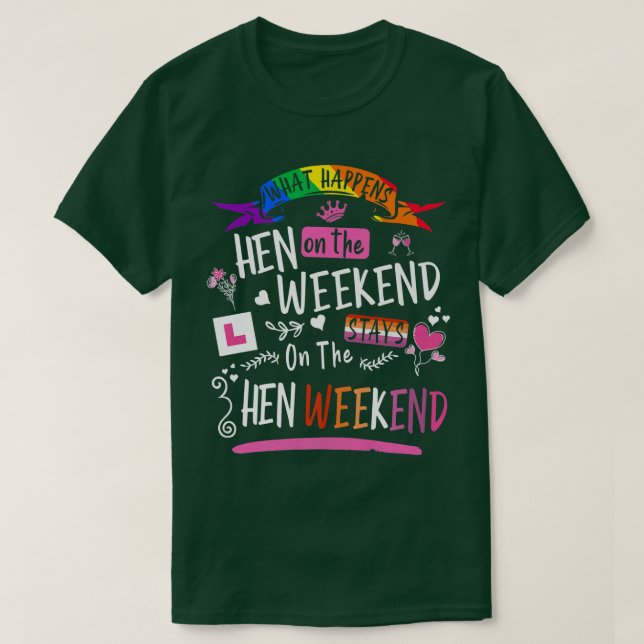 T-shirt Lesbian Hen Do Outlets Pour Femmes Et Groupe Hen N (Design devant)
