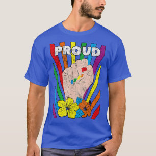 T-shirt Lesbian Pride Lgbt Fier Poing Gay Biseual Femmes 3