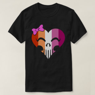 T-shirt Lesbian Pride Skully Unisex