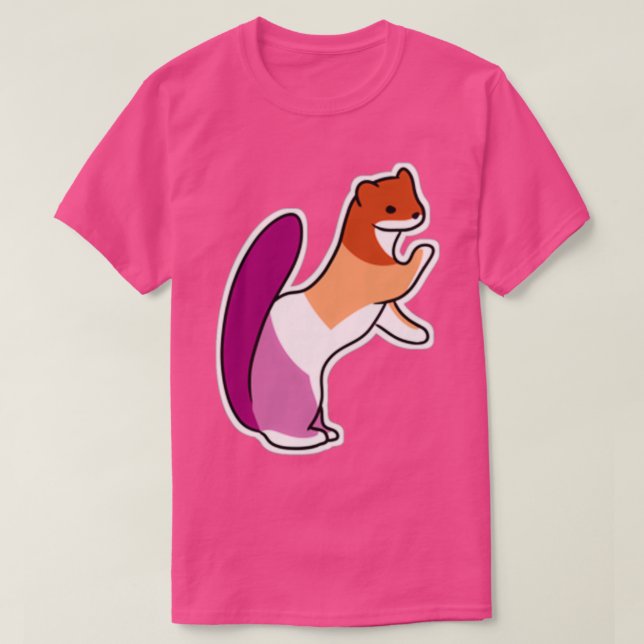 T-shirt Lesbian Stoat (Design devant)