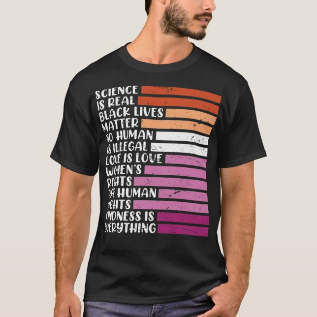 T-shirt Lesbienne disant Lesbian Pride LGBT Pride (1) (Devant)