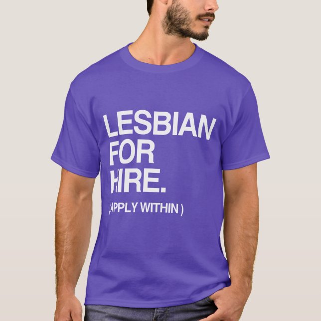 T-SHIRT LESBIENNE POUR LA LOCATION (Devant)