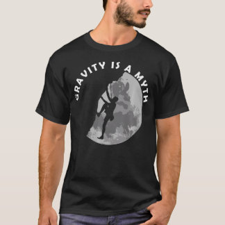 T-shirt L'escalade La Gravité Est Un Mythe