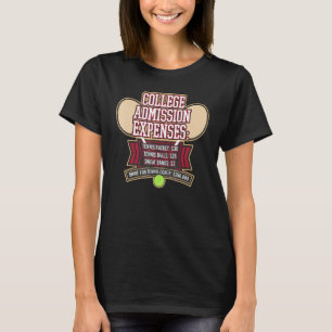 T-shirt L'escroquerie Du Collège D'Études Pour Le Tennis